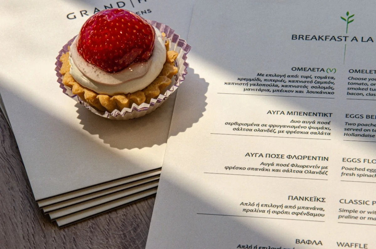 Board menu desserts breakfast 82 grand hyatt 5