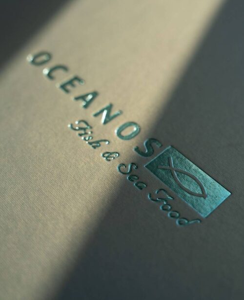 hard cover menu food 9 oceanos