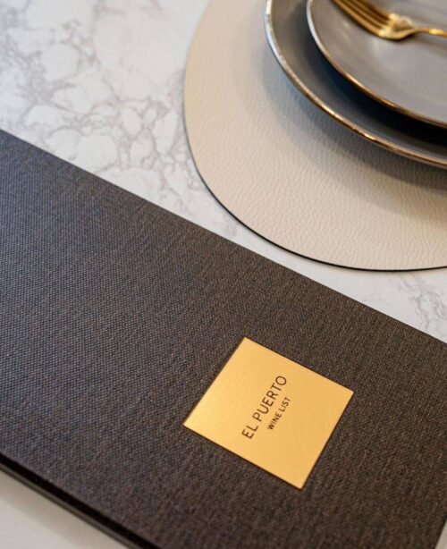 hard cover menu wine 15 el puerto 1