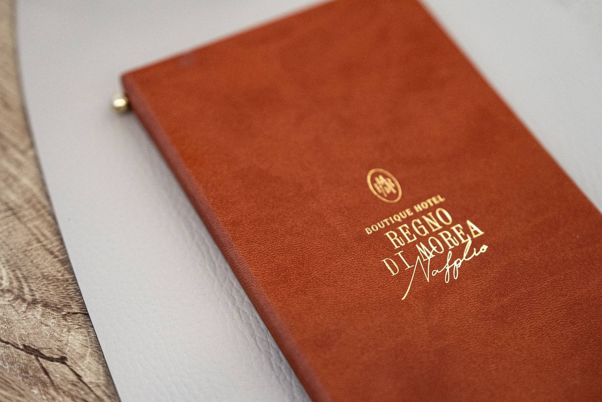 hard cover menu wine 20 regno di morea 1