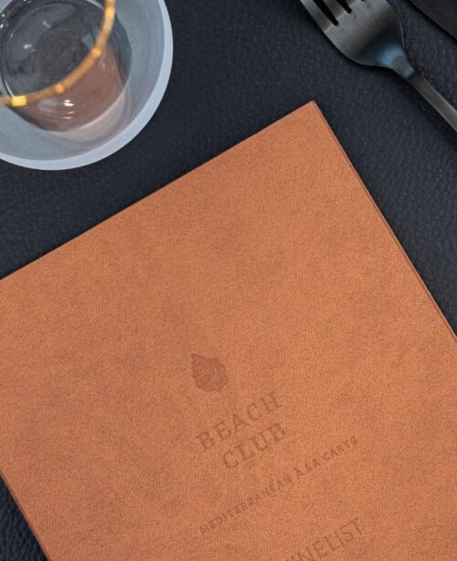 hard cover menu wine 21 beach club sani 2